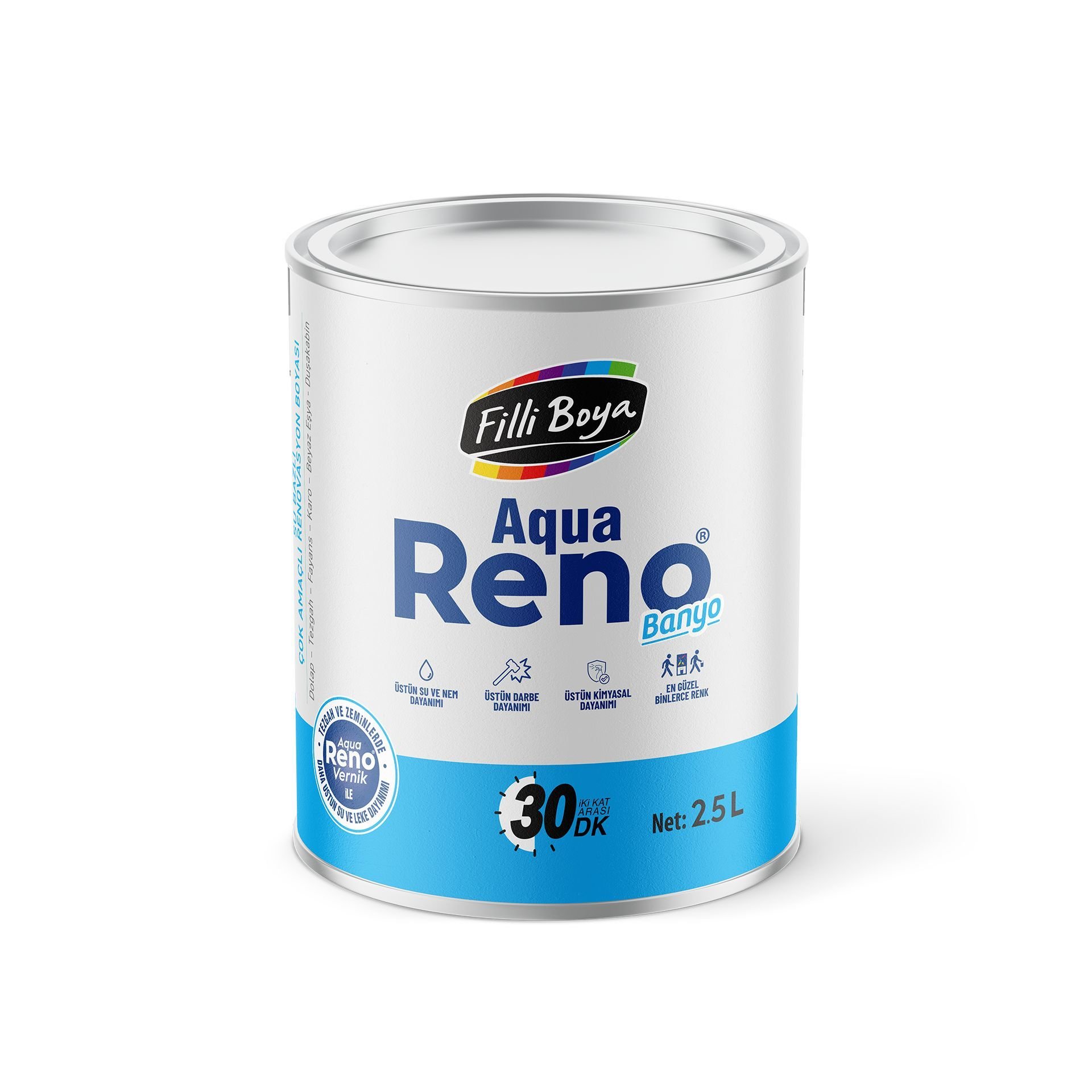 Filli Boya Aqua Reno Banyo Dönüşüm Yenileme Boyası 2,5 Lt