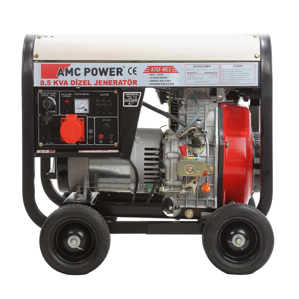 AmcPower AGF7-ME3 Dizel Jeneratör 8.5 Kva (Marşlı, Trifaze)