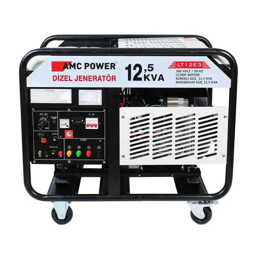 AmcPower LT12E3 Dizel Jeneratör 12.5 Kva (Marşlı, Trifaze)