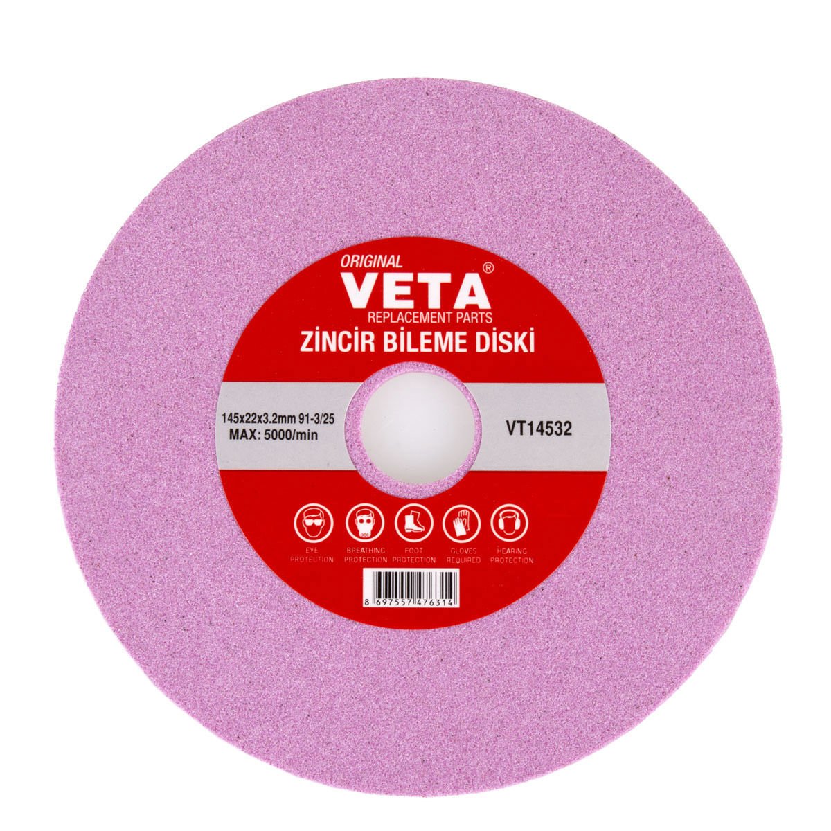Veta VT14532 Zincir Bileme Diski 145X22X3.2Mm 91-3/25