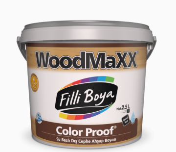 Filli Boya Woodmaxx Color Proof Su Bazlı Dış Cephe Ahşap Boyası 2,5 Lt