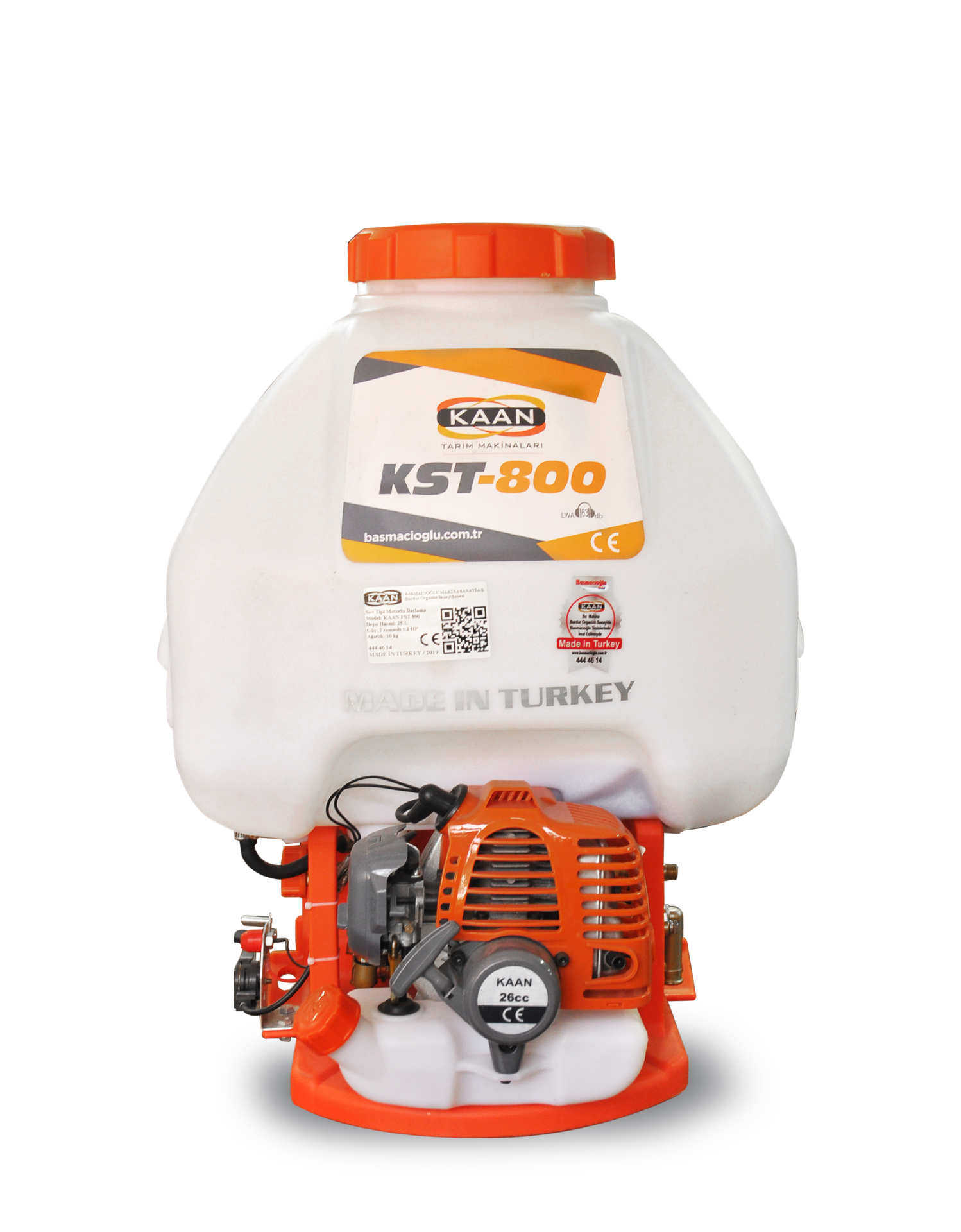Kaan KST.800 Benzinli İlaçlama Makinesi 25 Lt