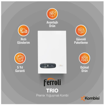 Ferroli Bluehelix Trio 24 KW Yoğuşmalı Kombi