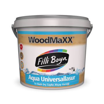 Filli Boya Woodmaxx Aqua Universallasur Su Bazlı Dış Cephe Ahşap Verniği 15 Lt