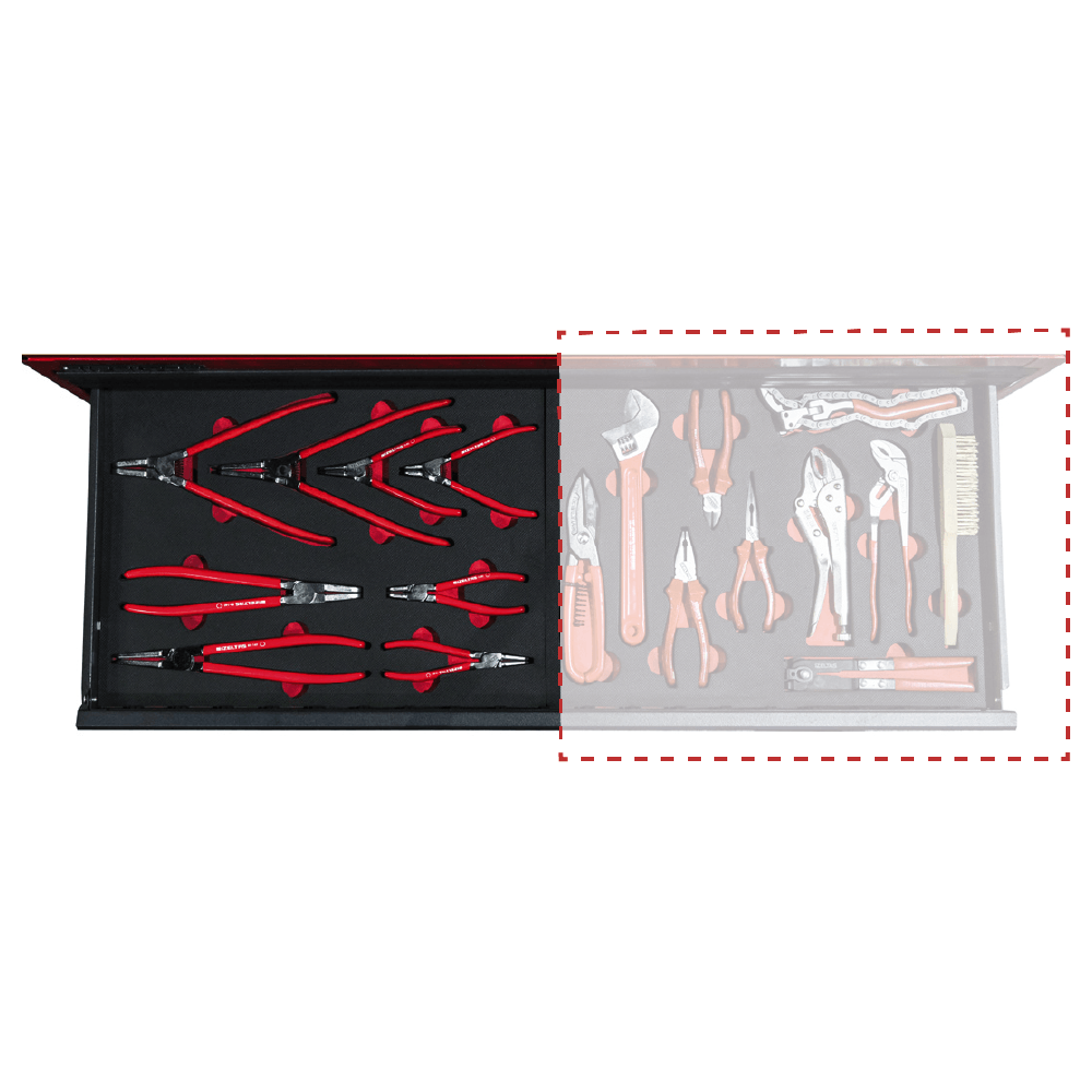 İzeltaş  Grand Master Takım Dolabı 3.Çekmece Sol 8 Parça (13000005594)