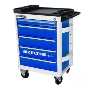 İzeltaş  Pro Serisi Takım Dolab  8 Çekmeceli Gri Gövde - Mavi Çekmece  (8241322008)