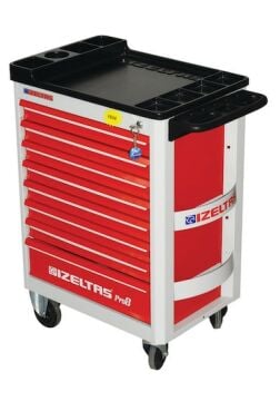 İzeltaş  Pro Serisi Takım Dolabı  Çekmeceli Kırmızı ( Dolu - 206 ) (8241001209)