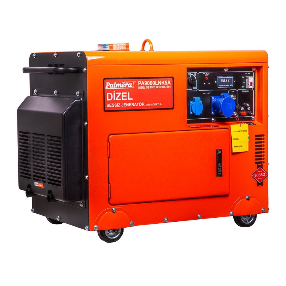 Palmera PA9000LNK5A Dizel Jeneratör 8,1 kVA (Marşlı, Monofaze)