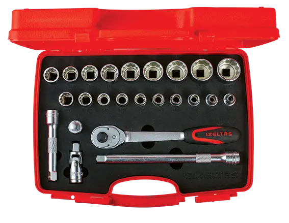 İzeltaş  1/2'' Oniki Köşe Lokma Anahtar Takımı 24 Parça (1114006024)