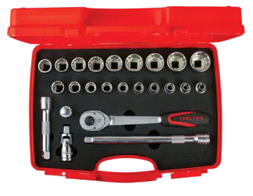 İzeltaş  1/2'' Oniki Köşe Lokma Anahtar Takımı 24 Parça (1114006024)
