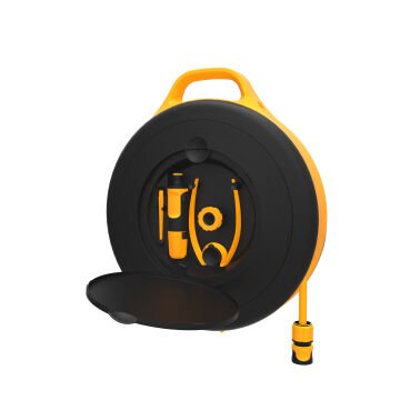 Fiskars 1020436 Siyah Hortum Makara Seti S 3/8”(9mm) 15m