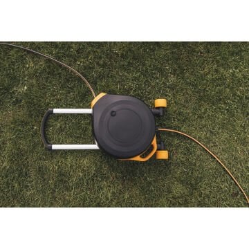 Fiskars 1025933 Tekerlekli Otomatik Hortum Makarası XL 1/2”(13mm) 20m+7m