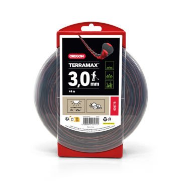 Oregon 636778 Tırpan Misina 3.0Mm 44M Siyah Burgulu