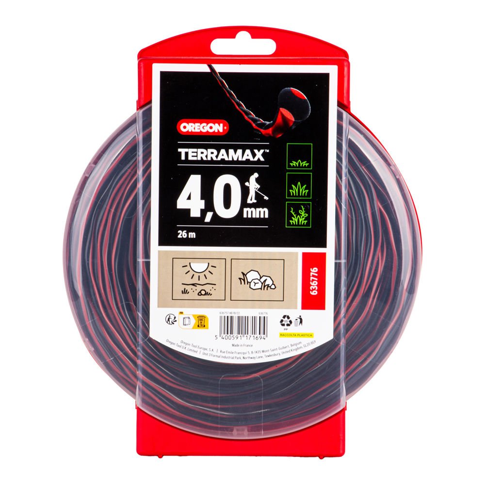 Oregon 636776 Tırpan Misina 4.0Mm 26M Siyah Burgulu