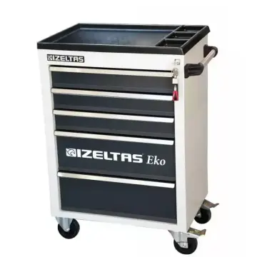 İzeltaş  Eko Serisi Takım Dolabı 7 Çekmeceli Gri Gövde - Gri Çekmece  (8243323007)