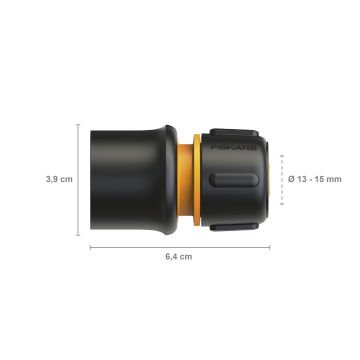 Fiskars 1027076 Sol Hortum Bağlantı Aparatı 13–15mm (1/2–5/8”)
