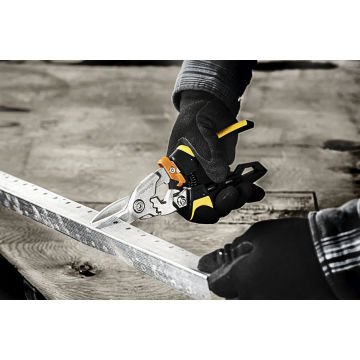Fiskars 1027207 PowerGear Metal Levha Sac Kesme Makası Düz Kesim