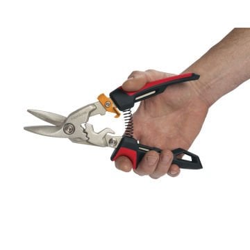 Fiskars 1027209 PowerGear Metal Levha Sac Kesme Makası Sol Kesim