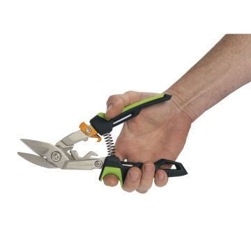 Fiskars 1027210 PowerGear Metal Levha Sac Kesme Makası Offset Sağ Kesim