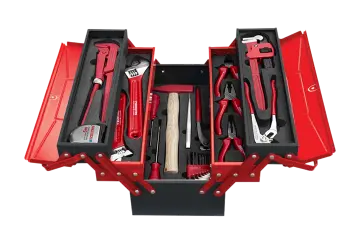 İzeltaş  Elektrikçi Takım Çantası 5 Gözlü 45 Parça (8420005046)