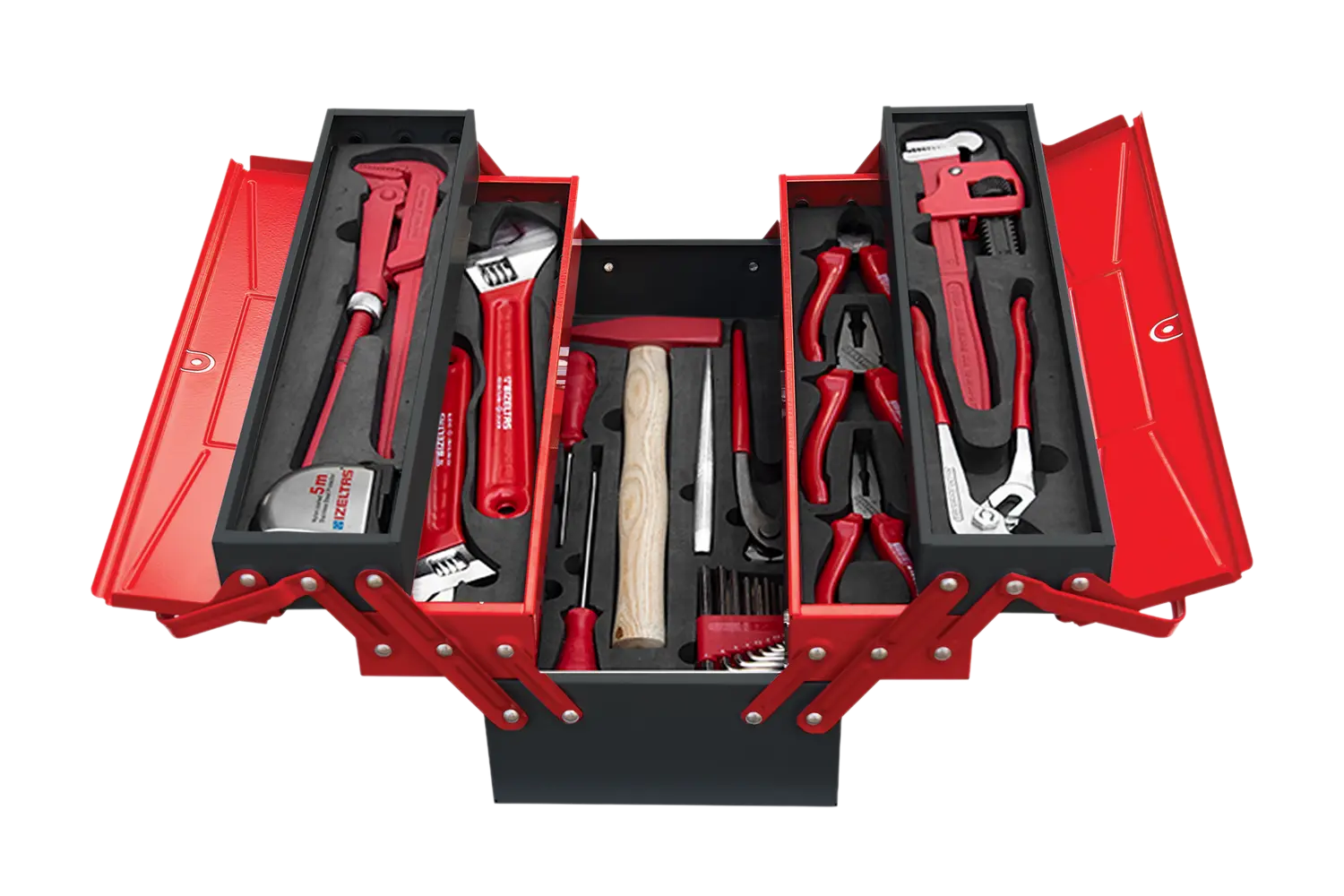 İzeltaş  Tesisatçı Takım Çantası 5 Gözlü 28 Parça (8420005028)