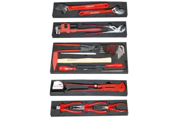 İzeltaş  Tesisatçı Takım Çantası 5 Gözlü 28 Parça (8420005028)