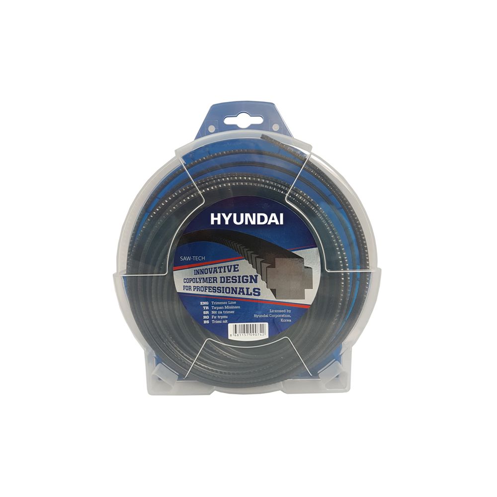 Hyundai Tırpan Misinası 3.3mm 50 Mt Siyah Tırtıklı