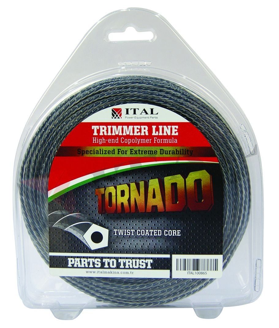 İtal Tırpan Misinası Tornado 3.5mm 39 Mt Burgulu Gri