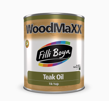 Filli Boya Woodmaxx Teak Oil Tik Yağı 2,5 Lt
