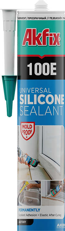 Akfix 100E Genel Amaçlı Silikon Şeffaf 280 Ml