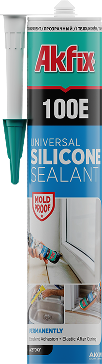 Akfix 100E Genel Amaçlı Silikon Şeffaf 280 Ml