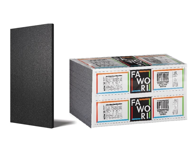 Fawori Optimix Isı Yalıtım Levhası Karbonlu EPS Köpük Paket 2 Cm (25 Adet - 12,5 M2)