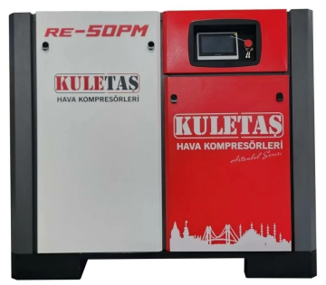 Kuletaş RE-50PM İnvertörlü Endüstriyel Vidalı Hava Kompresörü 50 Hp