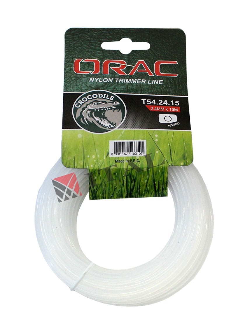 Orac Tırpan Misinası Crocodile 2.4mm 15 Mt Yuvarlak Beyaz