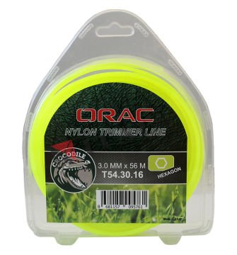 Orac Tırpan Misinası Crocodile 3.0mm 56 Mt Altı Köşe Yeşil