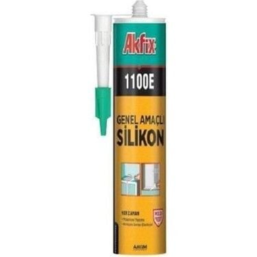 Akfix 1100E Genel Amaçlı Silikon Şeffaf 280 Gr