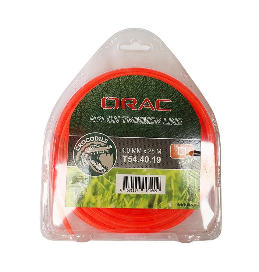 Orac Tırpan Misinası Crocodile 4.0mm 28 Mt Dört Köşe Turuncu