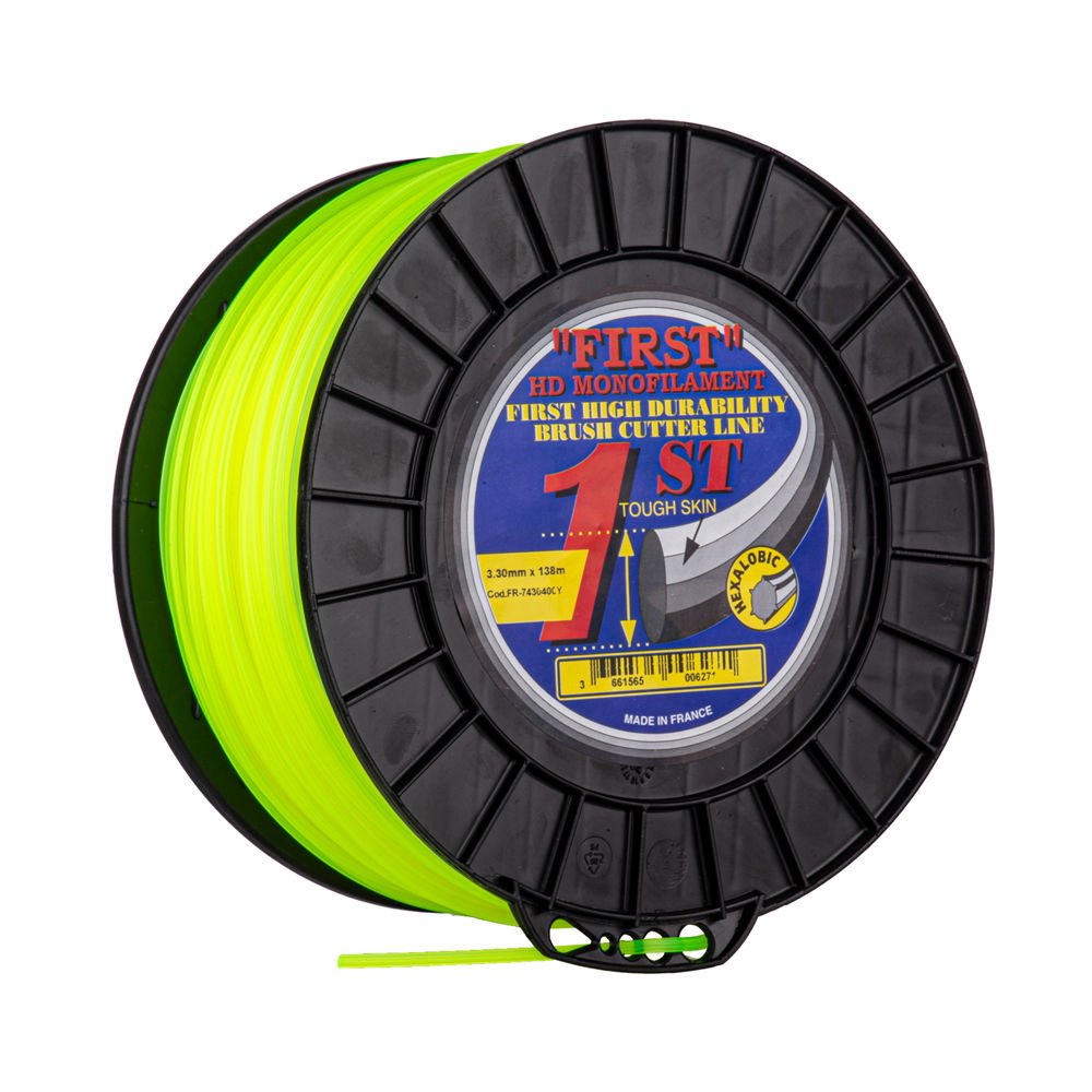 First 7430400Y Tırpan Misina 3.3Mm 138 Metre Sarı 6 Köşe