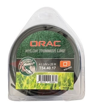 Orac Tırpan Misinası Crocodile 4.0mm 28 Mt Dört Köşe Siyah