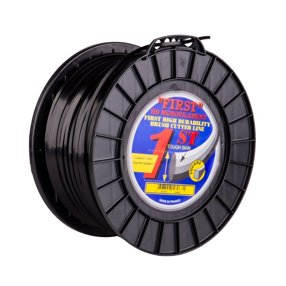First 7430401Y Tırpan Misina 3.3Mm 92 Metre Siyah 4 Köşe