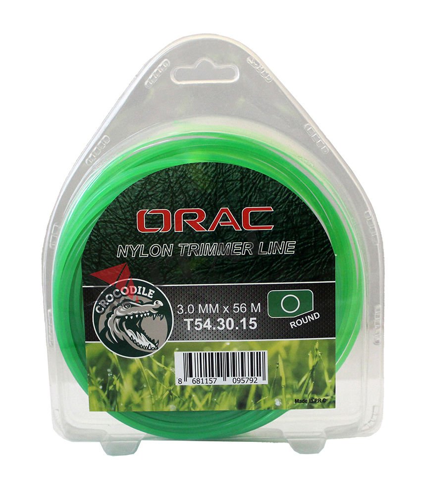 Orac Tırpan Misinası Crocodile 3.0mm 56 Mt Yuvarlak Yeşil | Orac