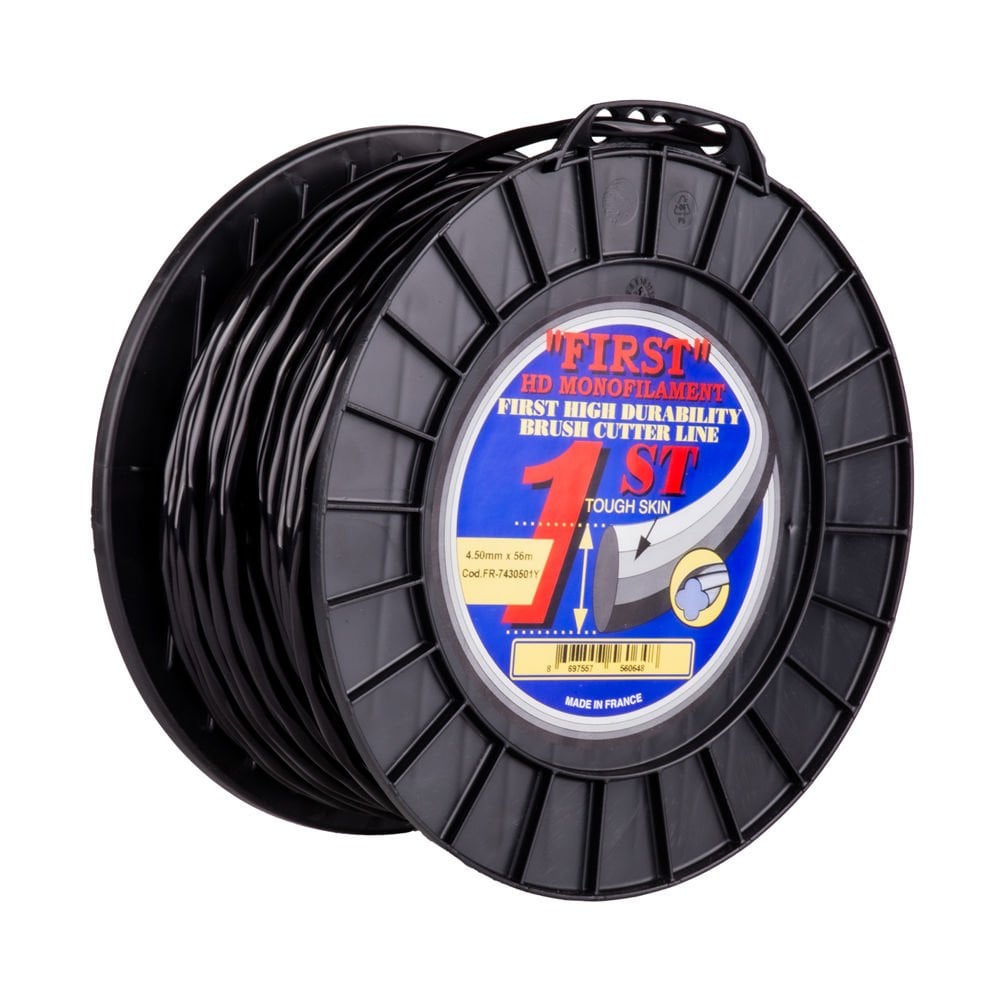 First 7430501Y Tırpan Misina 4.5Mm 56 Metre Siyah Burgulu