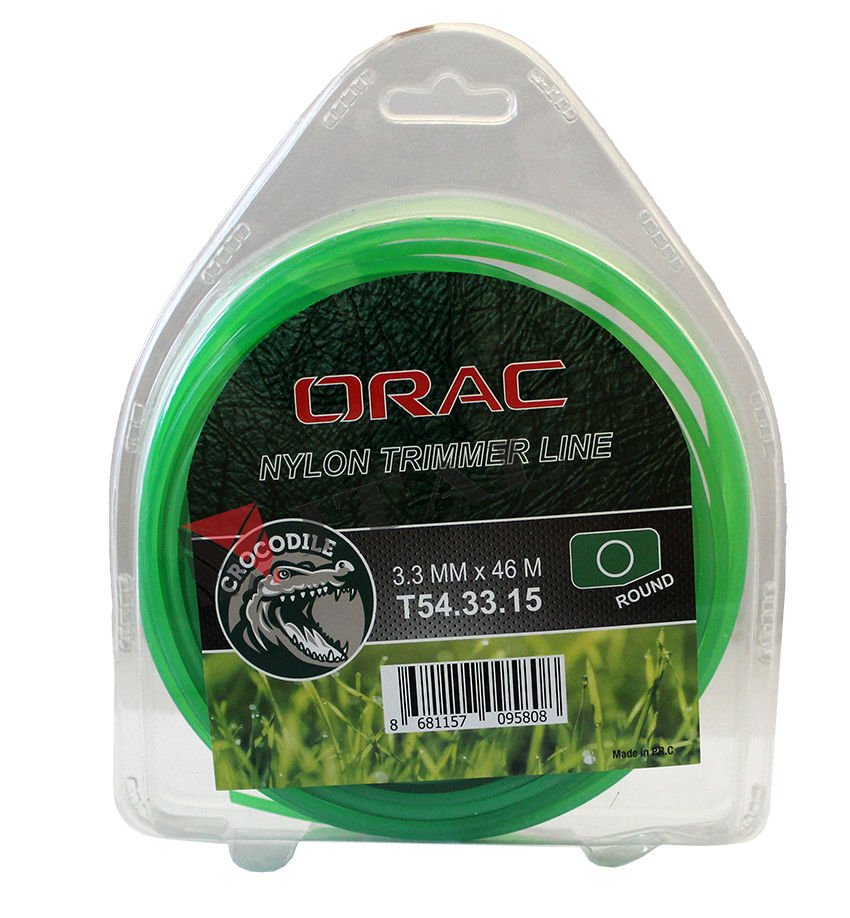 Orac Tırpan Misinası Crocodile 3.3mm 46 Mt Yuvarlak Yeşil
