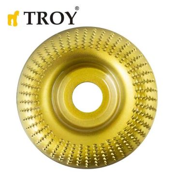 TROY 25070 Avuç Taşlamalar için Ahşap Törpü Diski, Toroidal