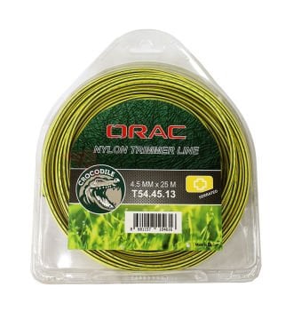 Orac Tırpan Misinası Crocodile 4.5mm 25 Mt Tırtıklı Sarı