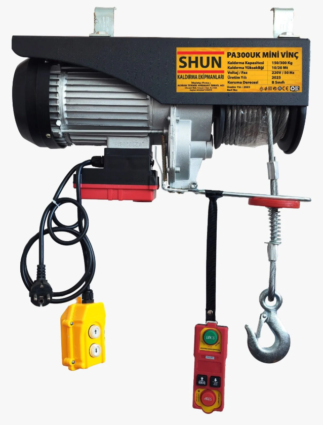 Shun PA500K Uzaktan Kumandalı Elektrikli Vinç Caraskal 250/500 Kg