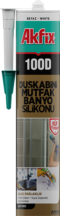 Akfix 100D Duşakabin Silikonu Şeffaf 280 Ml