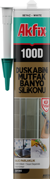 Akfix 100D Duşakabin Silikonu Şeffaf 280 Ml