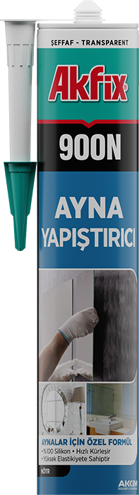 Akfix 900N Ayna Silikonu Nötr %101 Şeffaf 280 Ml