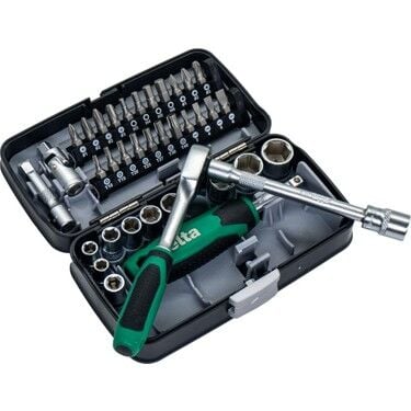 Elta 1/4'' Altı Köşe Cırcırlı Lokma Anahtar Ve Bits Set 38 Parça (14000005078)
